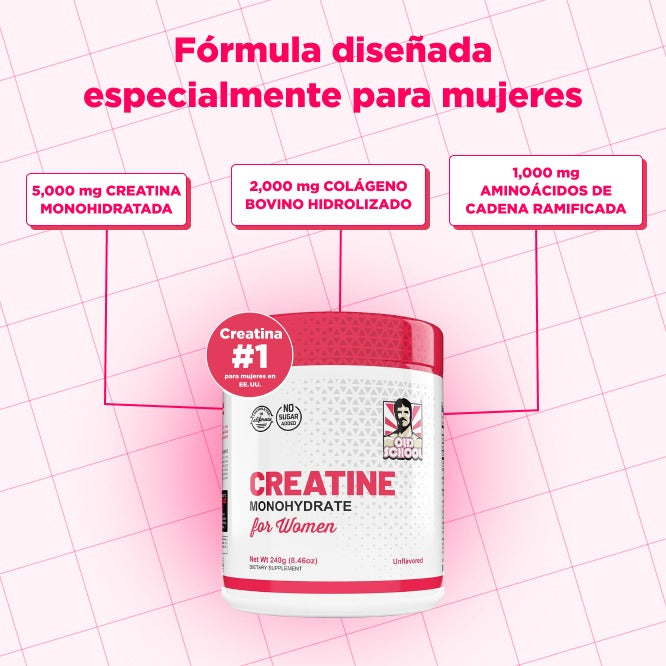 Creatina Femenina – Con Reto 30 Días para Glúteos Firmes