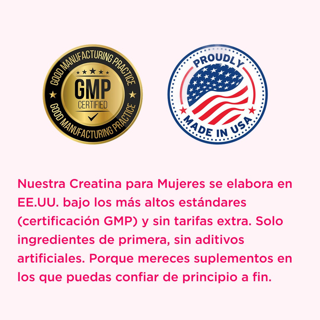 Creatina Femenina – Con Reto 30 Días para Glúteos Firmes